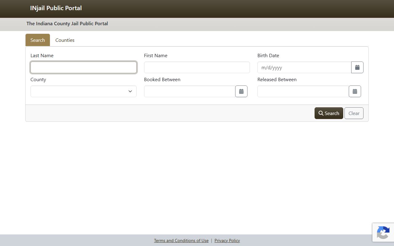 Indiana county jail portal for Jefferson County inmate search